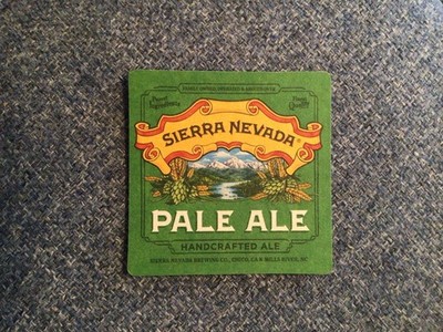 Sierra Nevada Pale Ale Handarbeit Ale Chicago Bierdeckel Neu