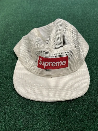 Supreme Items Lot de 3   Casquette de camp en maille   Casquette en nylon grand logo   Sac banane en nylon