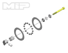 MIP 17095 - Super Differential Rebuild Kit, Carbide, All Team Associated 1/10
