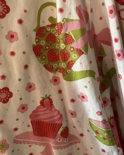Jelly the Pug-sz 4-Dress-Strawberry -Teapots-Cupcakes Birds-Sundress-Corset Back - Picture 2 of 4