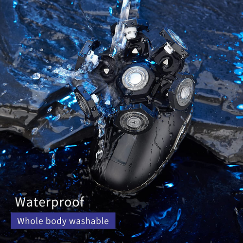 Electric Head Shaver for Bald Men - LED, Travel Lock, Nose Hair & Sideburns Trim - Picture 5 of 12