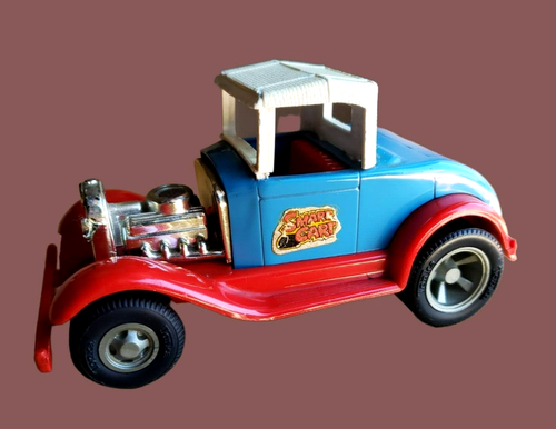 Vintage 70s TONKA SMART CART ROADSTER Hot Rod USA Steel Metal RED 4.25" X 2.25" - Picture 8 of 12