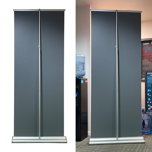 Deluxe einziehbarer Bannerständer mit verbreiterter Basis 33 1/2" Breite x 72 ~ 90" Höhe (nur Ständer) - Bild 9 von 12