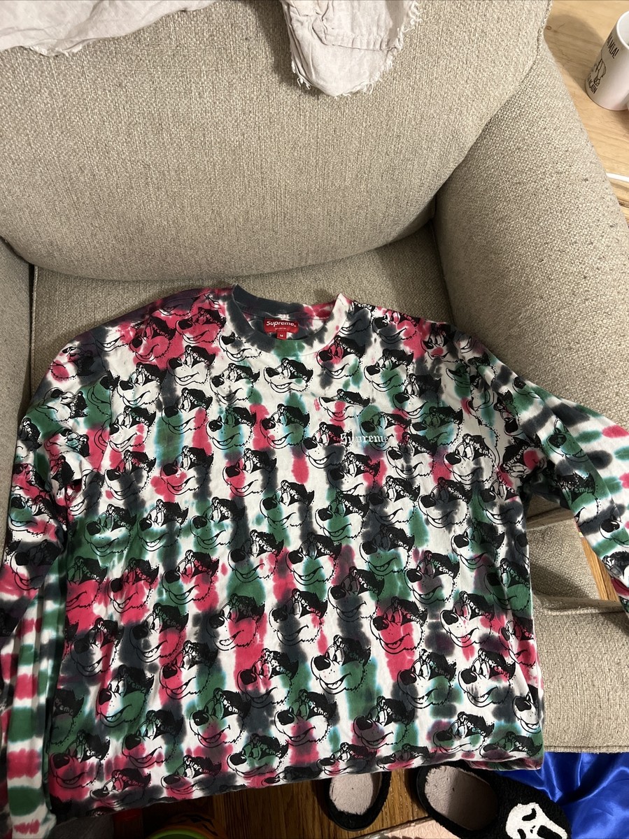 Supreme Dyed Bear M Long Sleeve Top Size MEDIUM | eBay