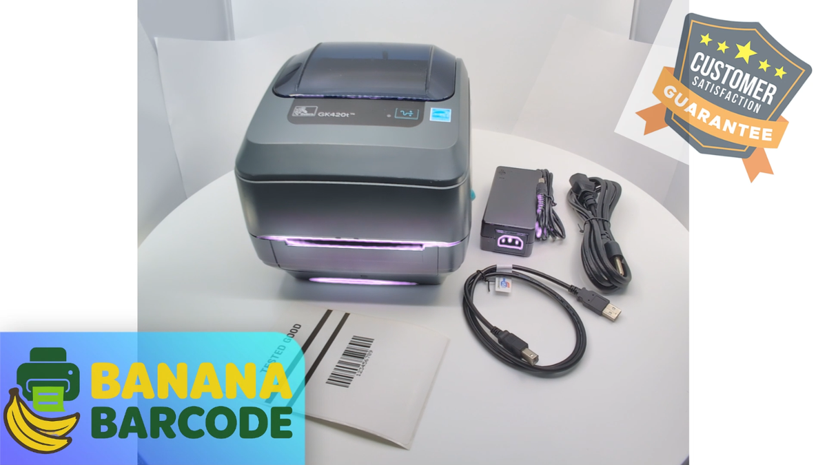 ✓Zebra GK420t Thermal Desktop Printer for Labels, Barcodes, 1