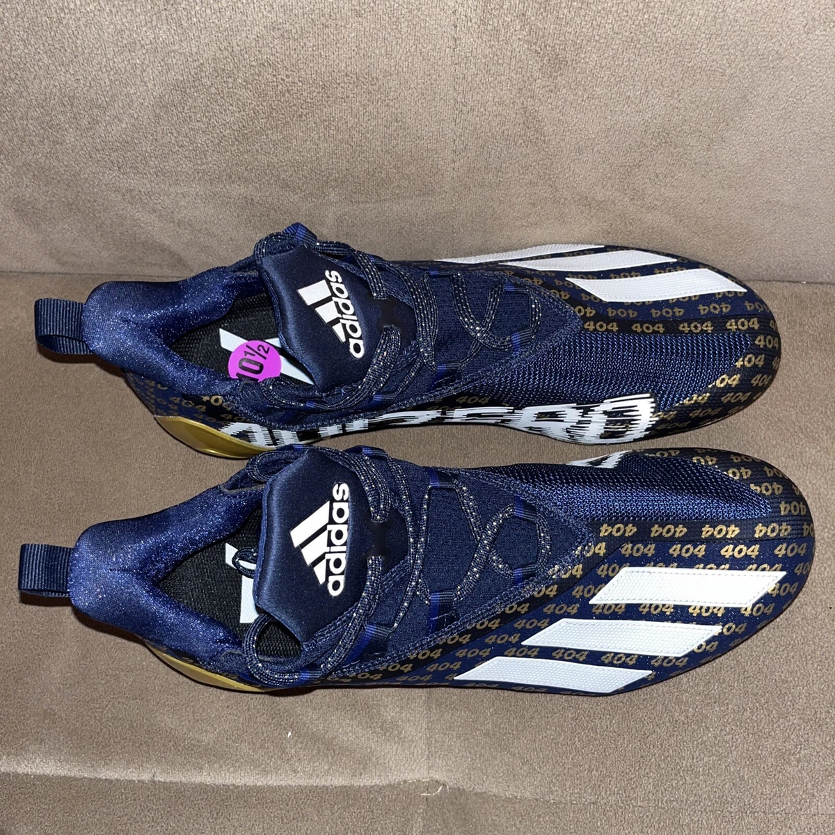 Navy blue and gold cleats sale