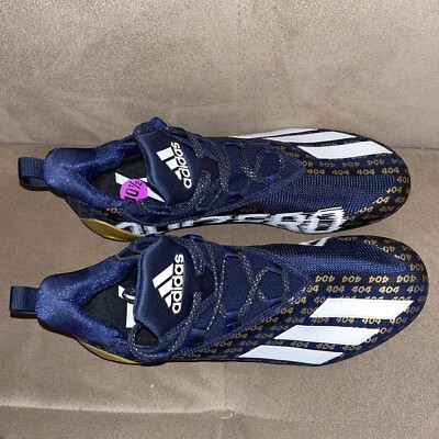 Adidas Georgia Tech 404 Football Cleats Navy Blue Gold  display picture 1