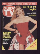 GUIDA TV MONDADORI 26/1993 MILLY CARLUCCI PROGRAMMI TV LOCALI REGIONE LOMBARDIA