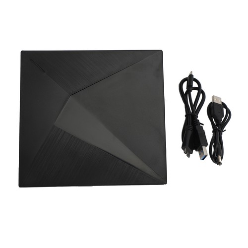 External Dvd Cd Rw Drive Brûleur Type-C Usb Très Mince Pour Laptop Pc Noir - Afbeelding 3 van 12
