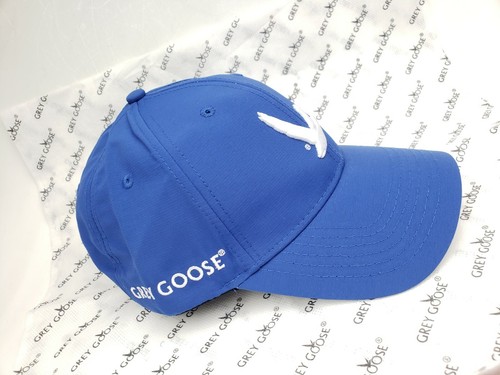NEVER USED Embroiderd Heavy Grey Goose Collection Custom Golf hat/cap Blue Rare - Picture 2 of 12
