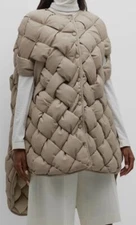 $3594 Anne Vest Women's Beige Vera Woven Parka Coat Jacket Size 2