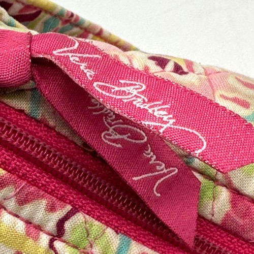Vera Bradley Womens Shoulder Bag Pink Floral Paisley Quilted Pockets Multicolor - Bild 9 von 10