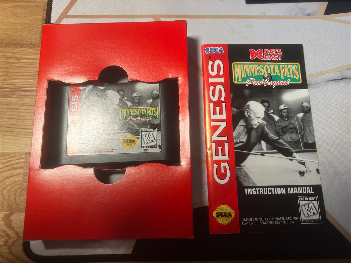 Minnesota Fats: Pool Legend (Sega Genesis, 1994) for sale online