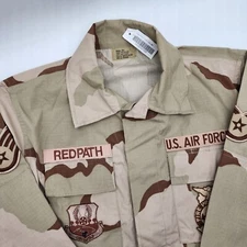 US ARMY Coat Mens M Short Desert Storm Tri Color Camo Combat Uniform BDU 90s NEW