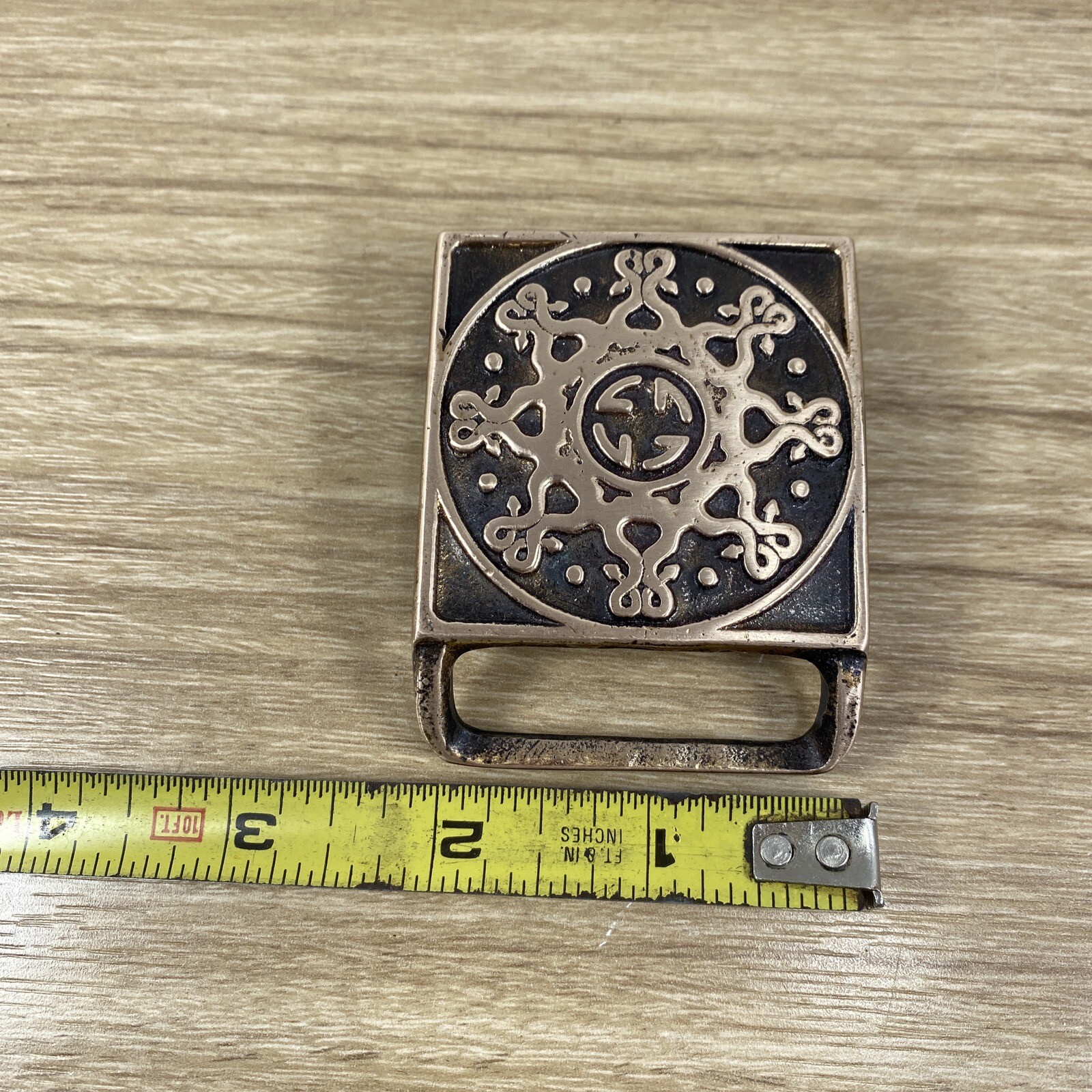 Vintage Tech Ether Guild MANDALA Solid Brass Belt… - image 13