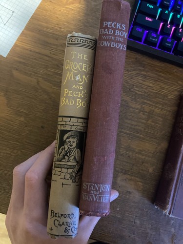 OLD PECK'S BAD BOY BOOKS! (The cowboys, Grocery Man and His Pa) USED. 1883-1907 - Picture 12 of 17