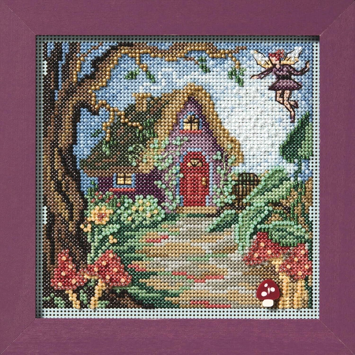 MILL HILL Buttons Beads Kit Counted Cross Stitch FAIRY HOUSE