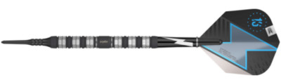 TARGET PHIL TAYLOR POWER SERIES BLACK 80% TUNGSTEN 20 GRAM SOFT TIP DARTS 210188