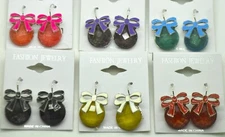 wholesale lot 6/12 pairs cute style colorful drop/stud fashion pierce earrings