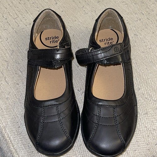 Stride Rite Claire Mädchen schwarze Schuhe mit Haken und Schlaufe Mary Jane Größe 2 - Bild 8 von 8