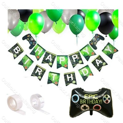 EPISCHER GEBURTSTAG SUPERFORM SPIELCONTROLLER HELIUM FOLIENBALLONS THEMA PARTY DEKOR