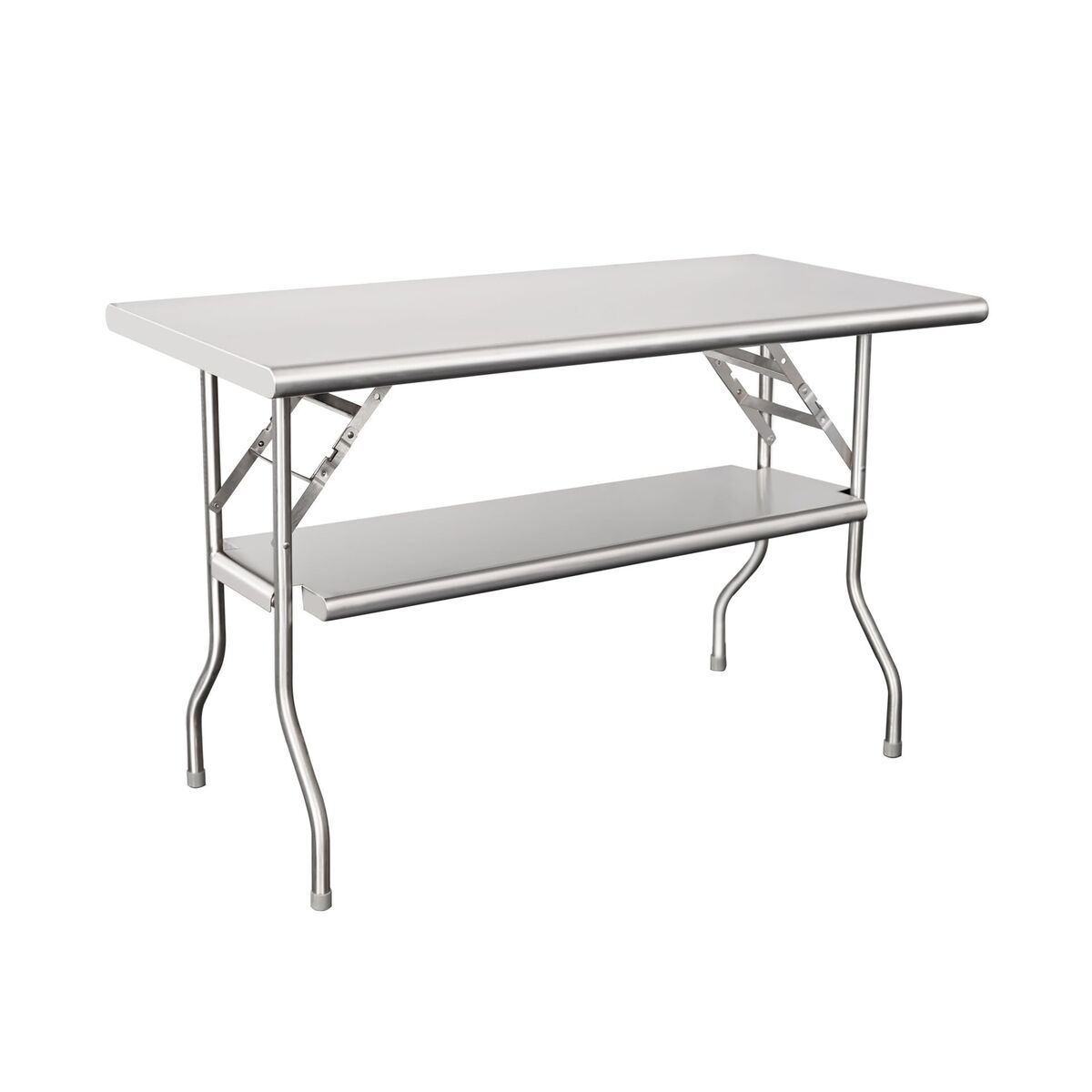 HARDURA Folding Stainless Steel Table 24X48 Inches with HARDURA Folding Stainless Steel Table 24X48 Inches with