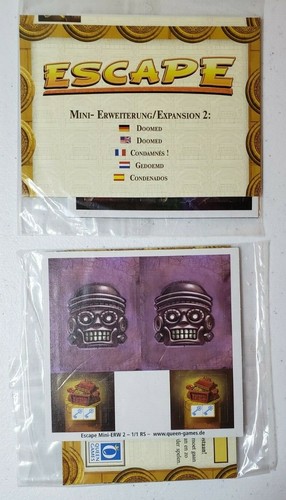 Escape: Curse Of The Temple Board Game Mini-Expansion QUEENIE 2 DOOM Promo NEW - Picture 3 of 6