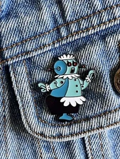 The Jetsons - Rosey The Robot Silver And Enamel Pin - Excellent Condition