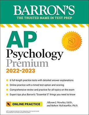 Barron's AP Psychology 2022-2023: Premium mit 6 Praxistests (Barron's Ap Tes