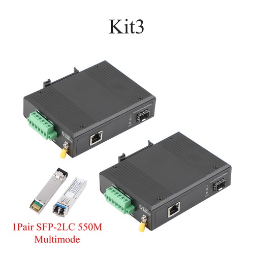 Gigabit SFP Industrial Transceiver 1 SFP to 1 POE 100M/1000M Fiber Optic Switch - Picture 10 of 12