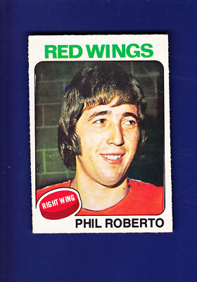 Phil Roberto 1975-76 O-PEE-CHEE OPC NHL Hockey #80 (VG) Detroit Red ...