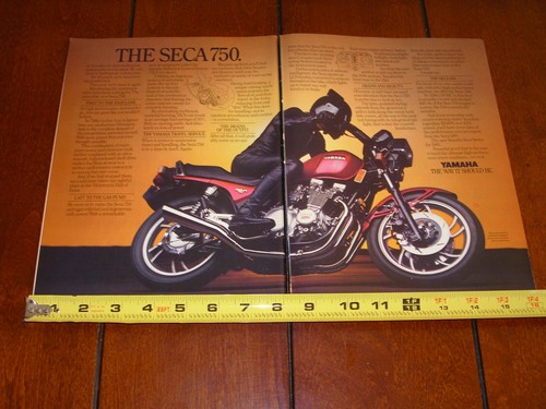 Yamaha Seca 750 Bj 1981 original 2 Seiten Anzeige - Bild 1 von 12