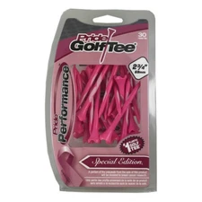 Pride Golf Tees Breast Cancer 2 3/4" Performance Plastic Golf Tees Pack of 30