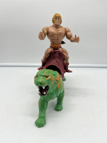 Vintage MOTU He-man and Battle Cat Action Figure
