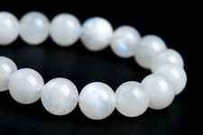 7-8MM Genuine Natural Rainbow Moonstone Beads Grade AA Round Loose Beads 7.5"