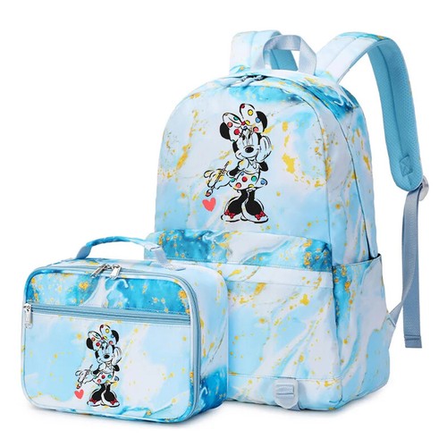 2 pz Topolino Minnie zaino multitasca borsa pranzo zaino set borsa scuola - Foto 13 di 56