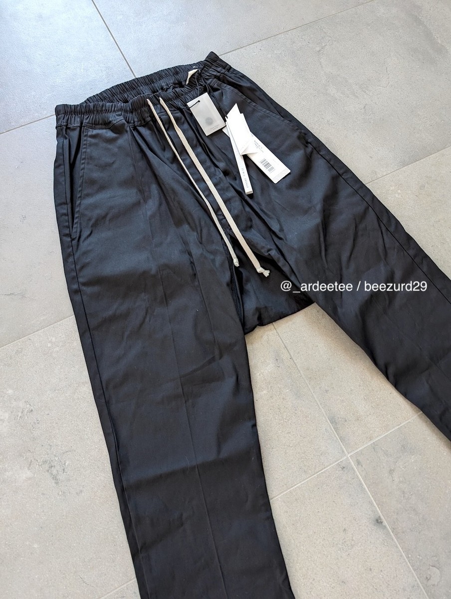 NWT* RICK OWENS CARGO DRAWSTRING DROP CROTCH LONG PANTS FW22 NWT* RICK OWENS CARGO DRAWSTRING DROP CROTCH LONG PANTS FW22