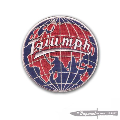 Triumph Automobile / Motorcycle - 5'' patch With Wax Backing and Merrowed Edge