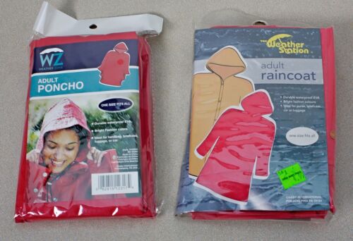 Two (2) Adult Poncho Raincoats – One Size Fits All - Picture 2 of 5
