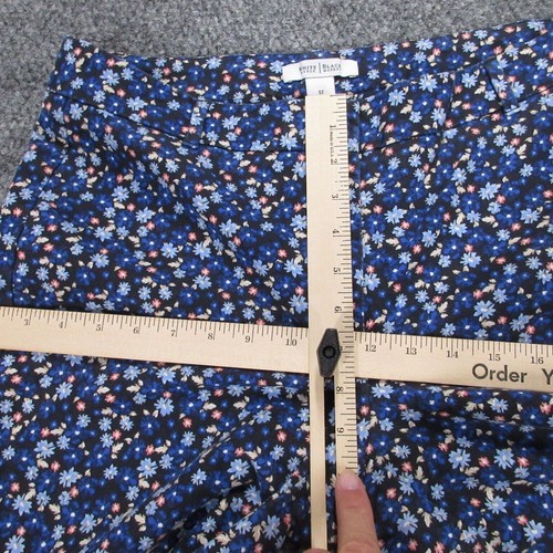 White House Black Market Damenhose 12 blau Blumen schmal Knöchel 34 x 26,5 * - Bild 10 von 23