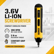 3.6V Cordless Electric Screwdriver USB Rechargeable 1300mAh 280RPM 5Nm