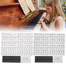 Piano Key Sticker Electronic Organ Universal Keys Transparent Notation Paster