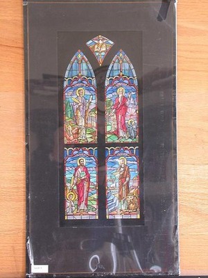 Stained Glass Window Design St Luke St John St Matthew St Mark 1950s-1990s