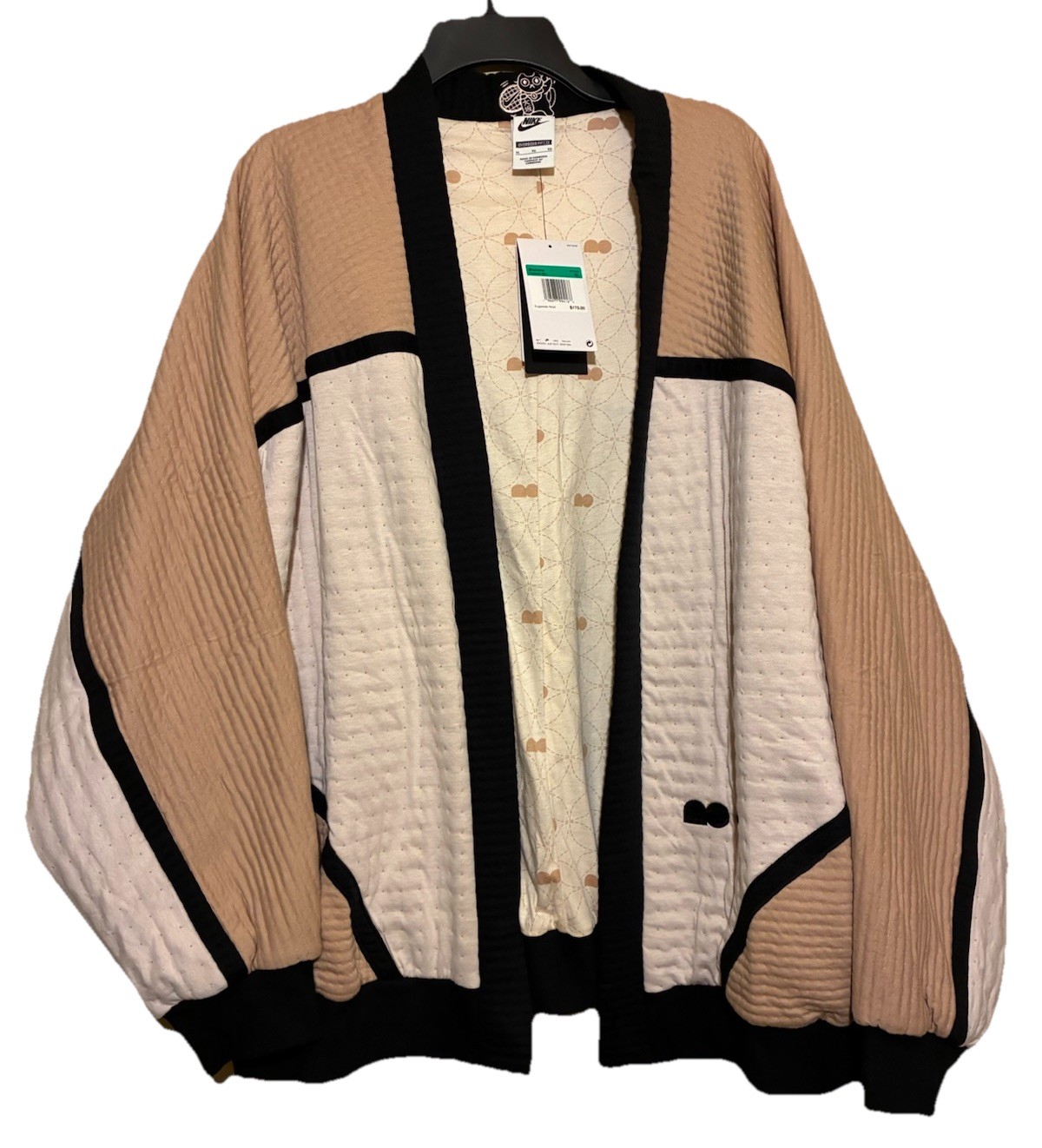 SACAI X NIKE Cardigan donna Nike Naomi Osaka naturale nuovo con etichette taglia XL oversize FN2263 200