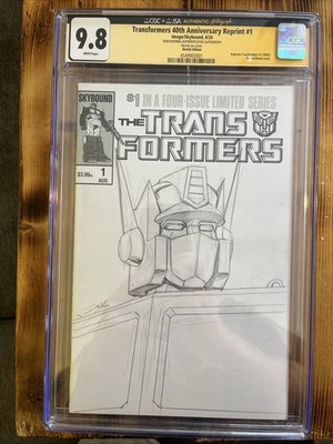 Transformers 40th Anniversary Reprint #1 Skybound Sketch Edition #1 (1984)