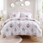 Comfort Spaces White Comforter Set - 3 Pieces Pintuck Full/Queen, 