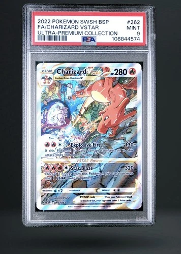 Fa/Charizard Vstar 2022 Pokemon Swsh Black Star Promo #SWSH262 PSA 9