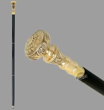 Victorian Wooden Walking Stick Classic Knob Handle Vintage Style Cane Men