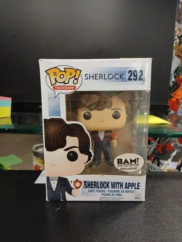 FUNKO POP TELEVISION SHERLOCK WITH APPLE #292 BAM EXCLUSIVE
