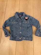 Disney Junior Minnie Denim Jacket with Pink Bow